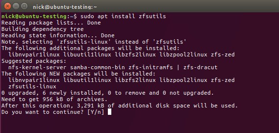 Install ZFS on Ubuntu Install ZFS on Ubuntu