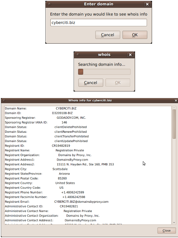 zenity: Linux / UNIX display Dialogs Boxes From The Shell Scripts Fig.04: zenity in Action