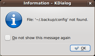 Kdialog: Suppressing the display of a dialog Fig.05: Suppressing the display of a dialog