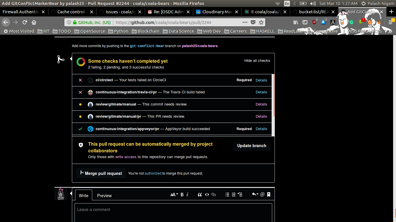 CI user pipeline log CI user pipeline log