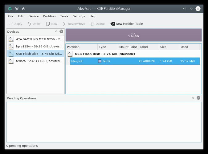 KDE Partition Manager KDE 分区管理器