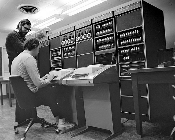 Dennis Ritchie and Ken Thompson working with UNIX PDP11 Dennis Ritchie and Ken Thompson working with UNIX PDP11