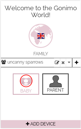 Select baby station Select baby station