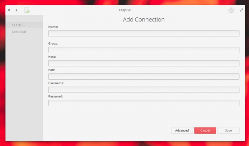 Adding a connection Adding a connection