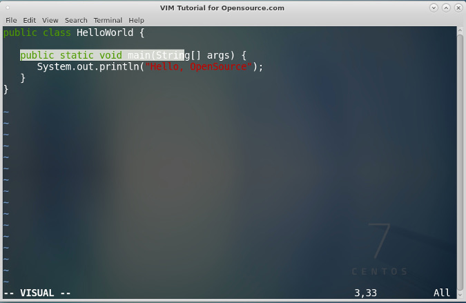 Highlighting text in Vim Highlighting text in Vim