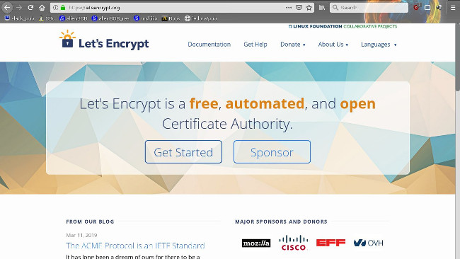 Let&rsquo;s Encrypt website