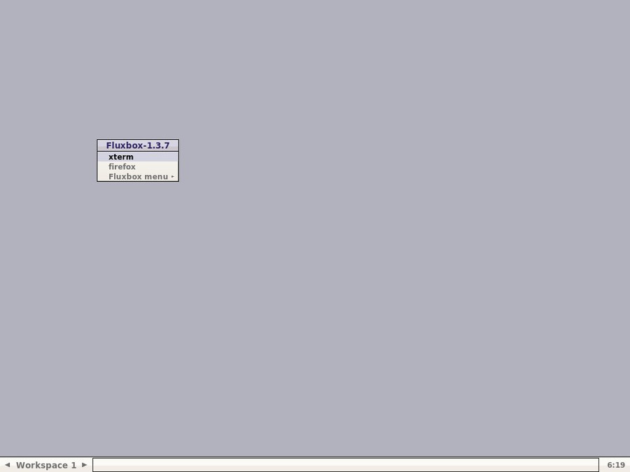 在 CentOS 7 上的默认 Fluxbox 配置