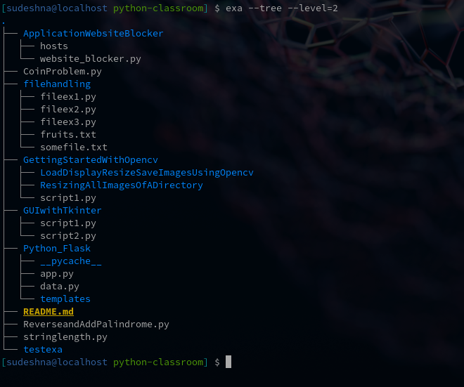 exa&rsquo;s default tree structure