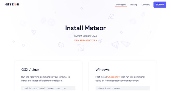 Meteor Page Meteor page