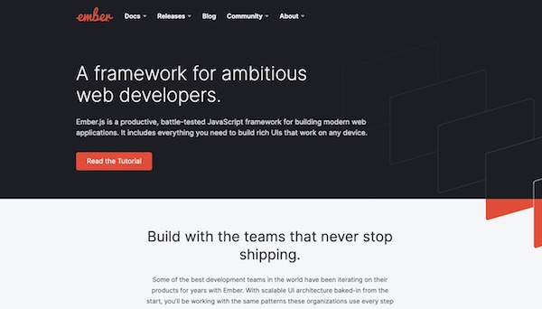 EmberJS page EmberJS page