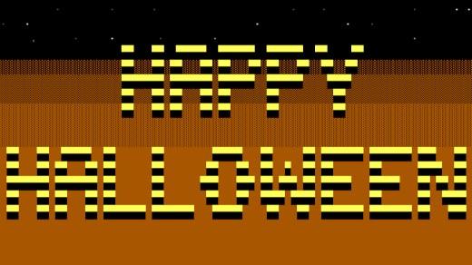 FreeDOS 上的庆祝万圣节 ASCII 艺术